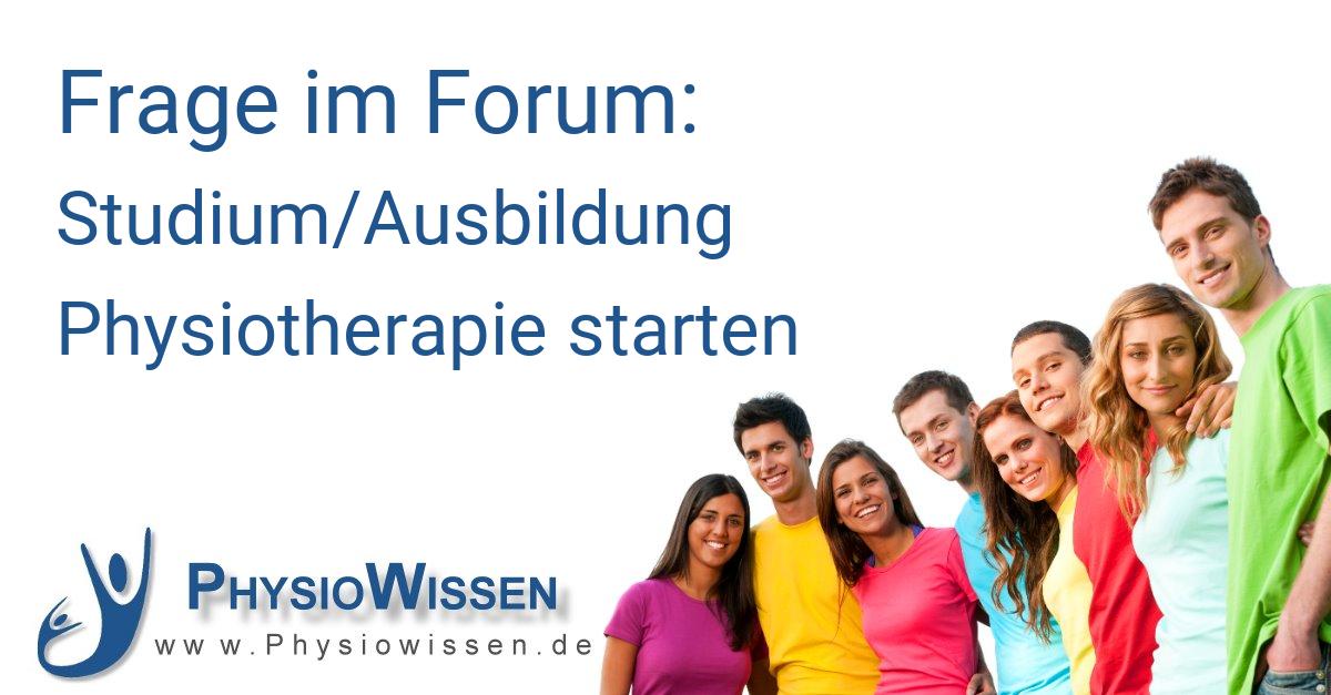 Studium/Ausbildung Physiotherapie Starten - Ausbildung Und Studium ...